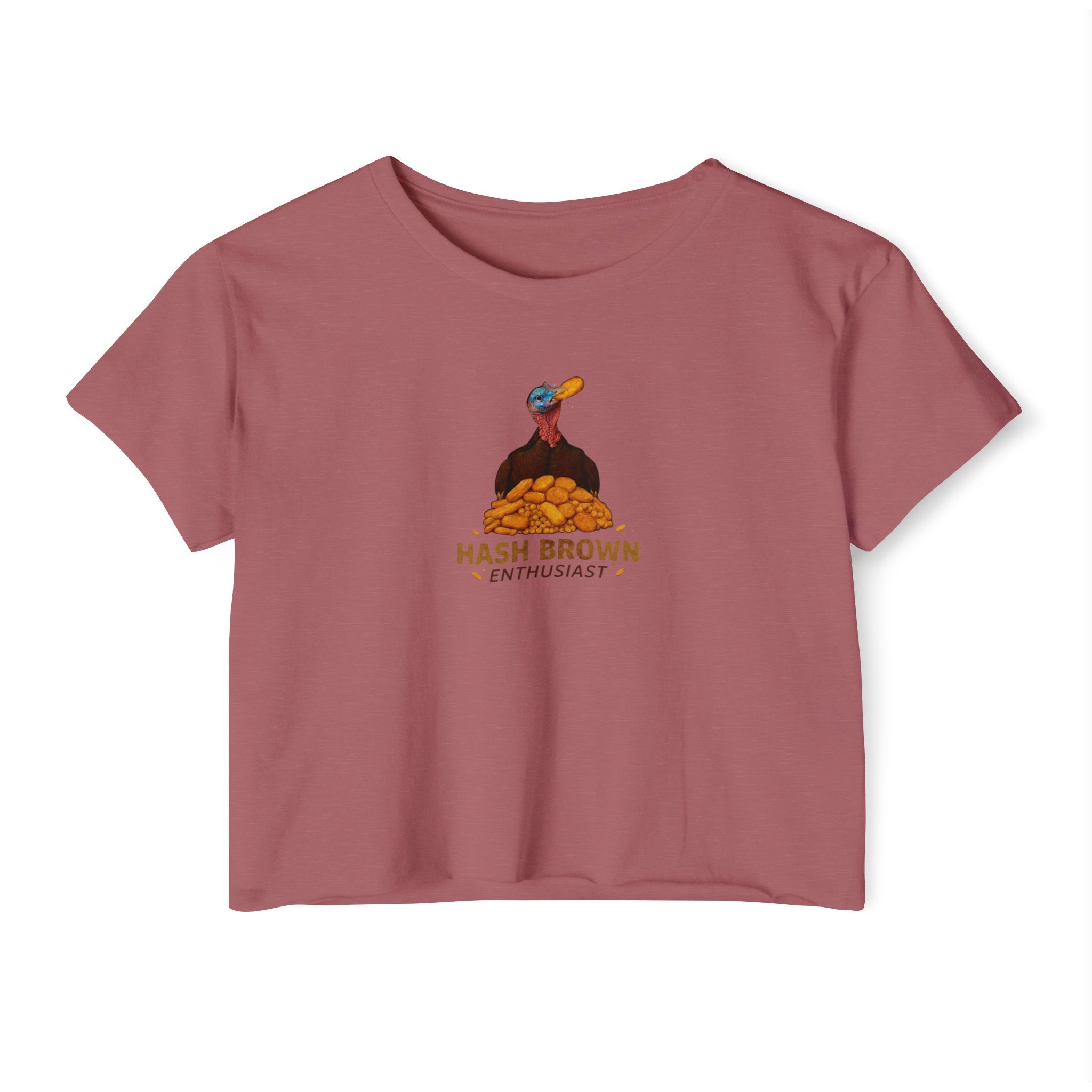 Hash Brown Enthusiast Crop Top