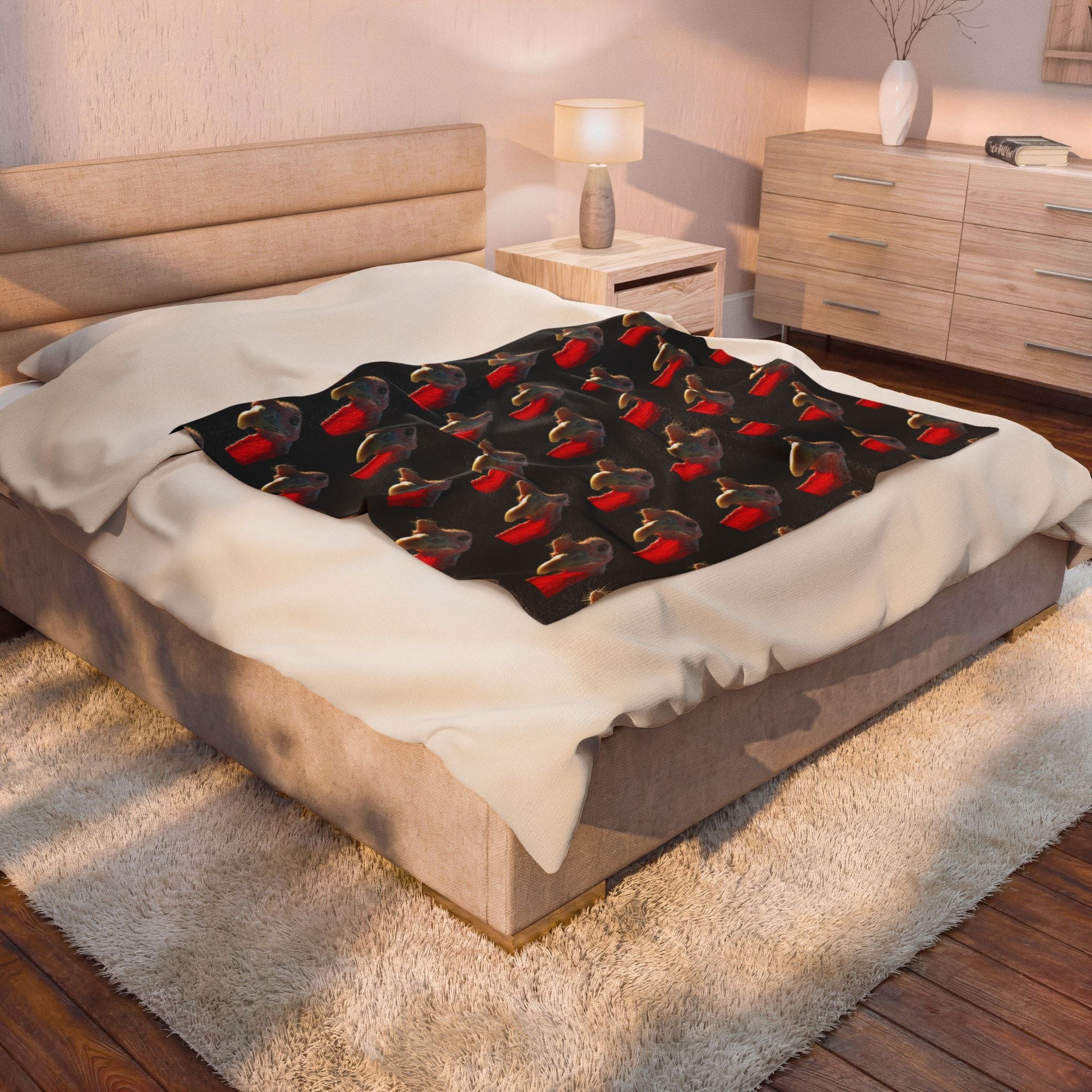 Intense Stare Plush Blanket