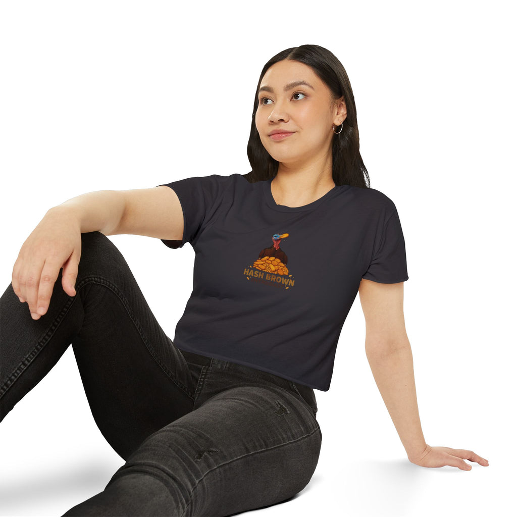 Hash Brown Enthusiast Crop Top