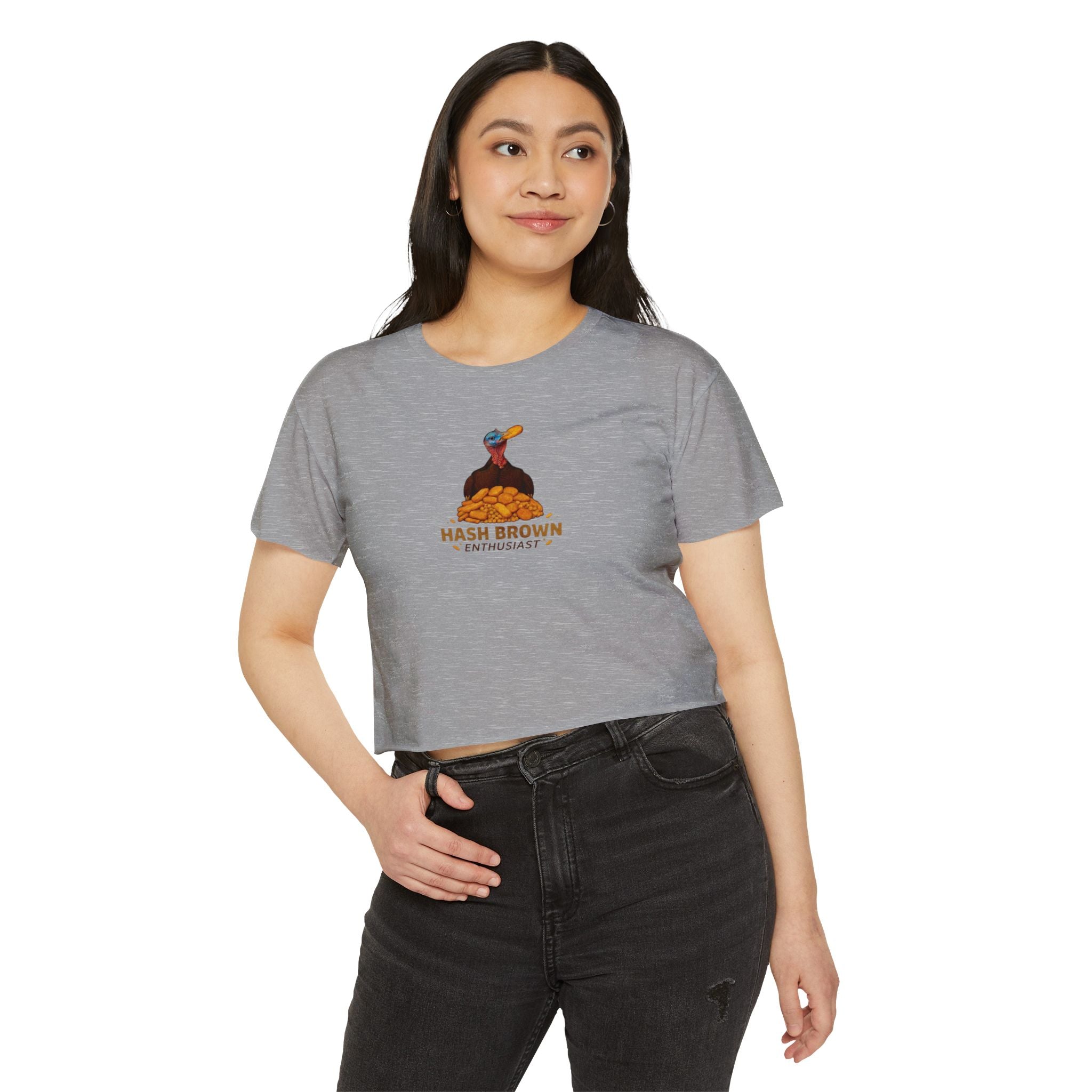 Hash Brown Enthusiast Crop Top