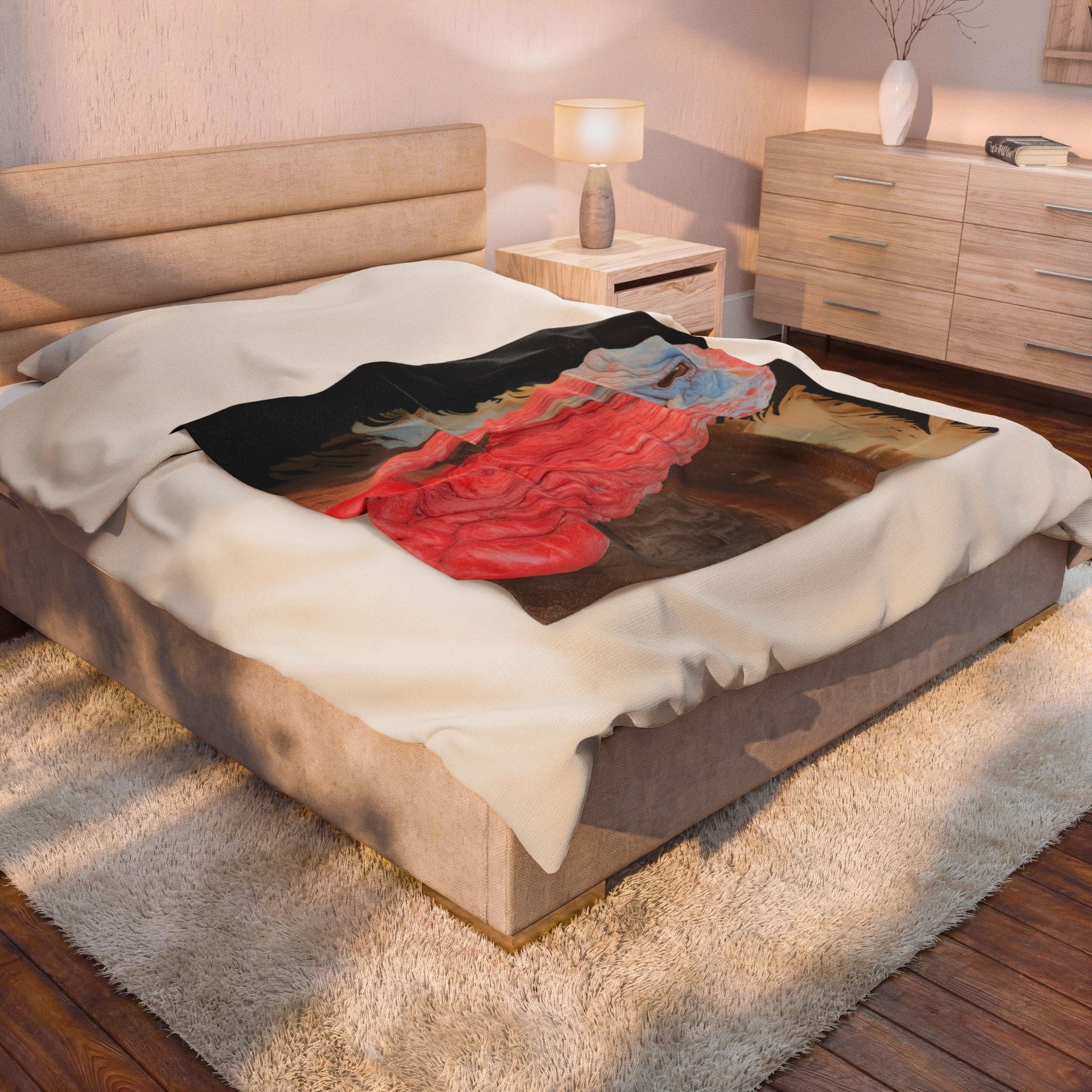 Goosington Black Plush Blanket