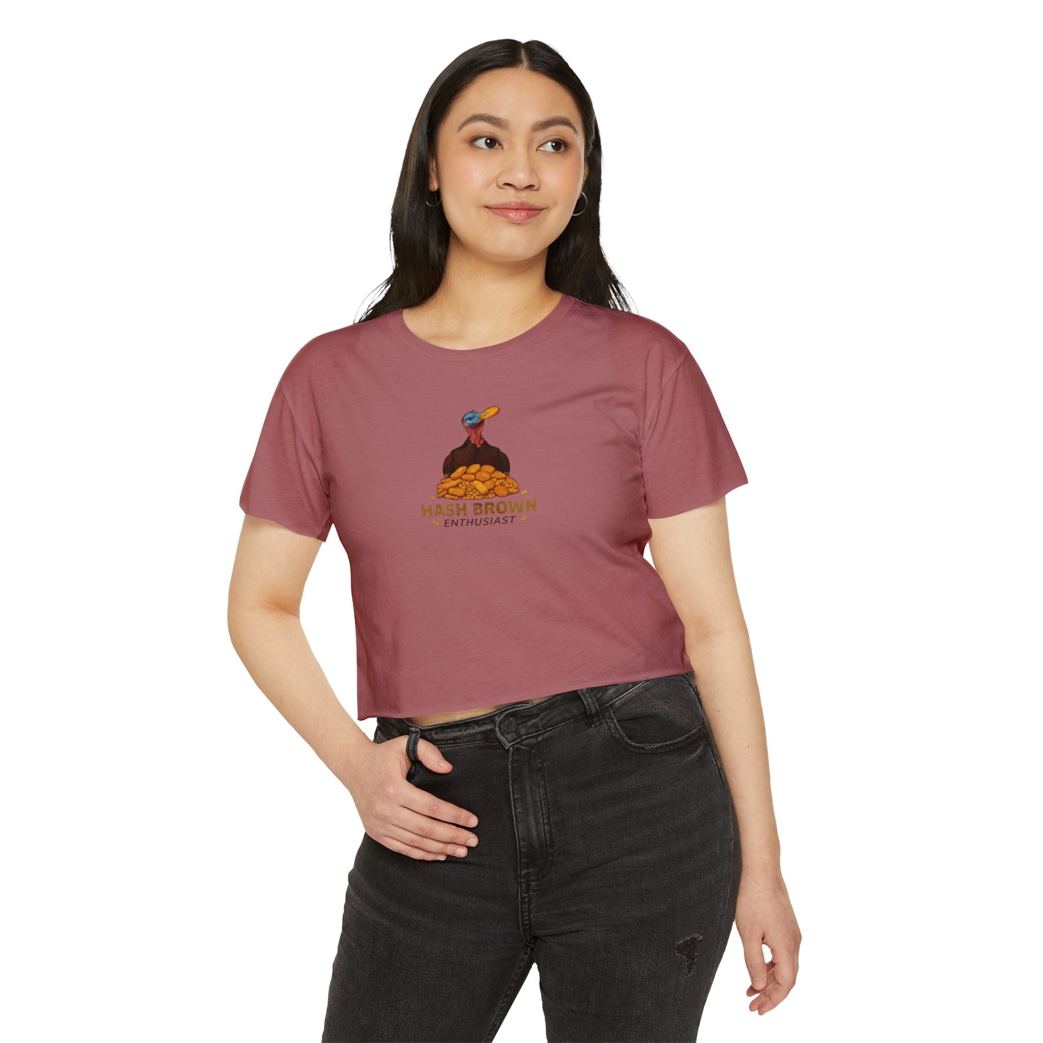 Hash Brown Enthusiast Crop Top