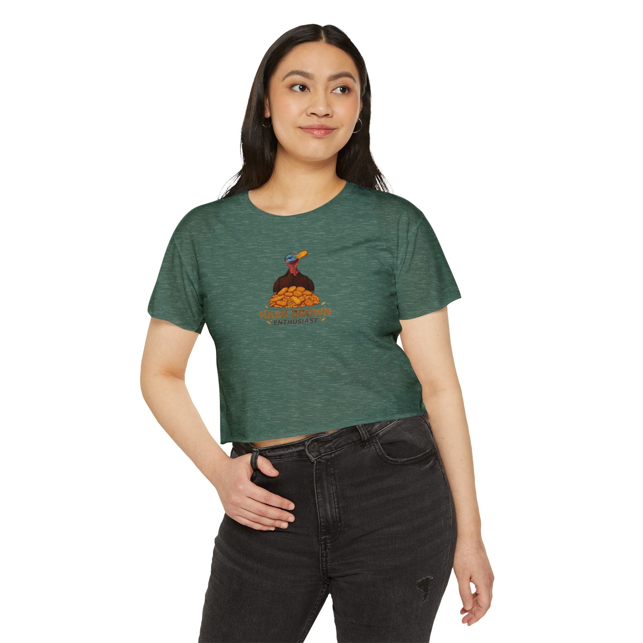 Hash Brown Enthusiast Crop Top
