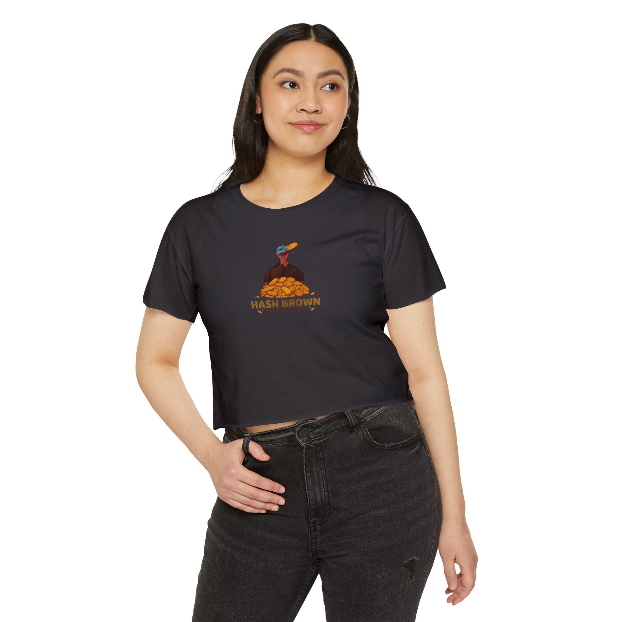 Hash Brown Enthusiast Crop Top