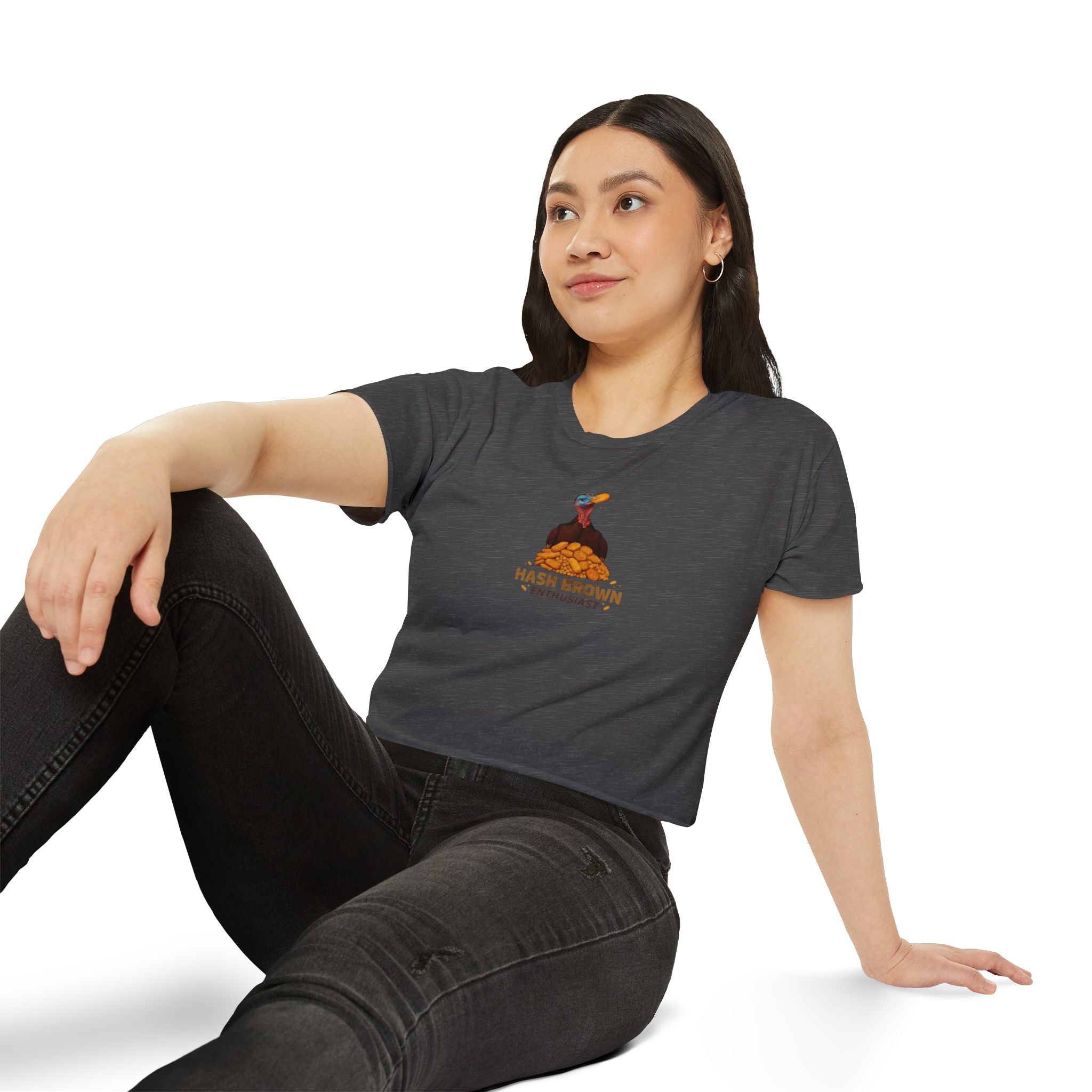 Hash Brown Enthusiast Crop Top