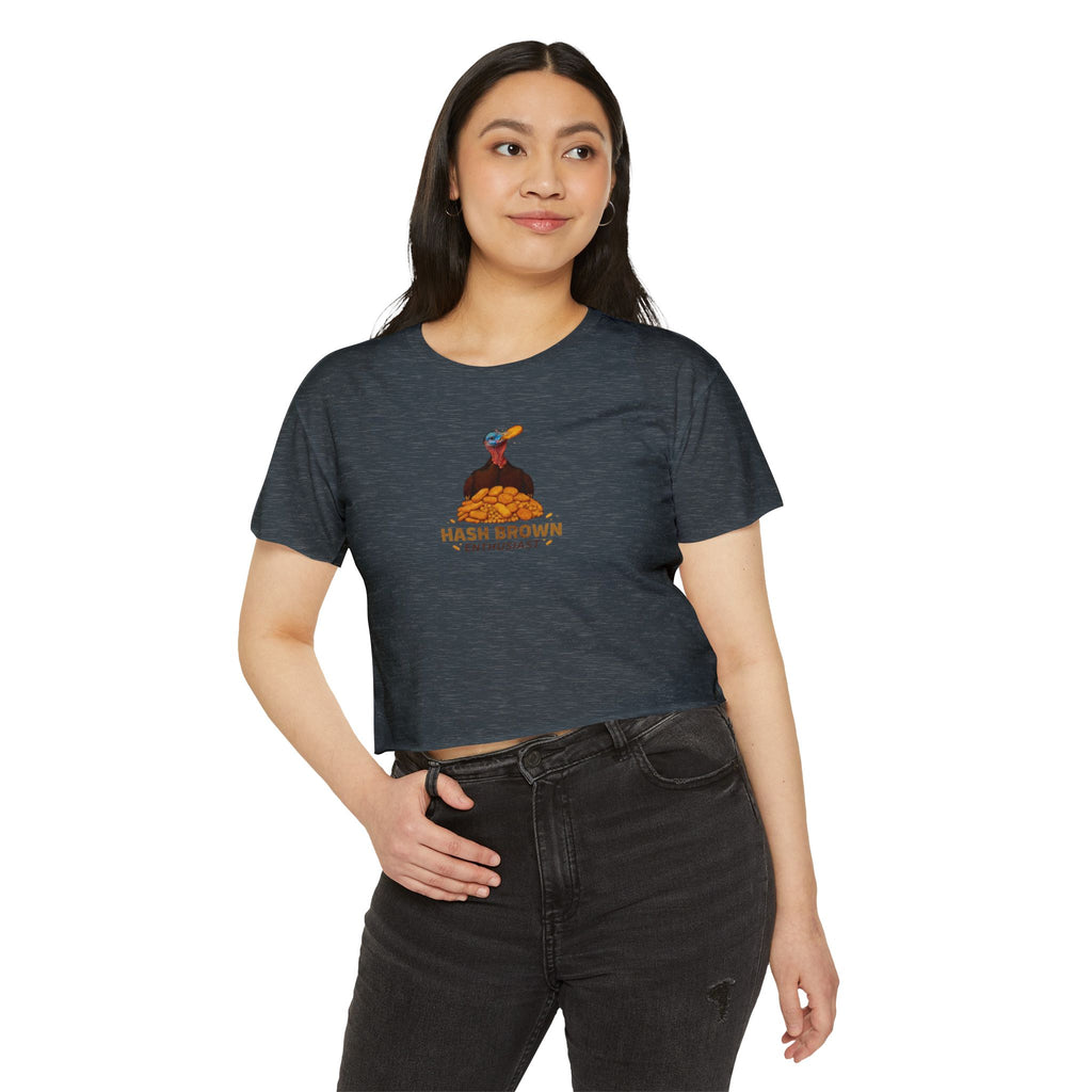 Hash Brown Enthusiast Crop Top