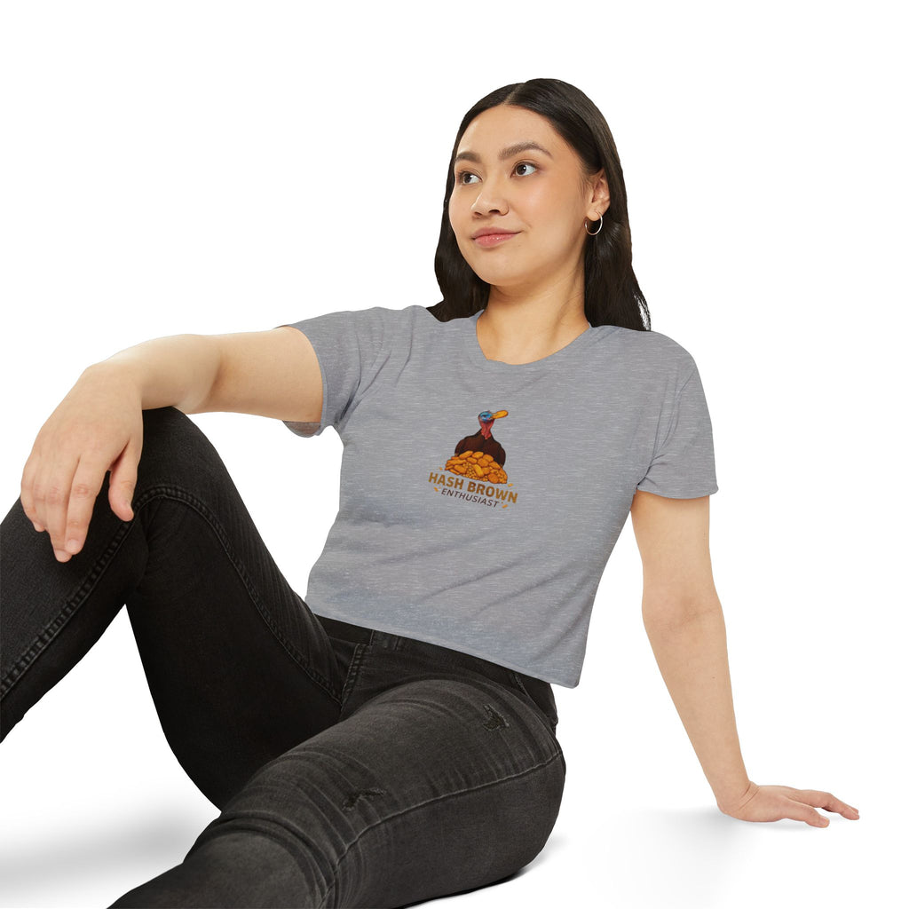 Hash Brown Enthusiast Crop Top