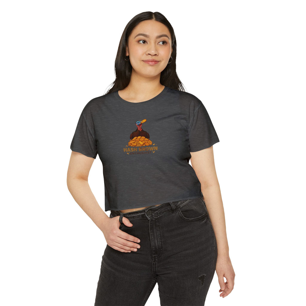 Hash Brown Enthusiast Crop Top