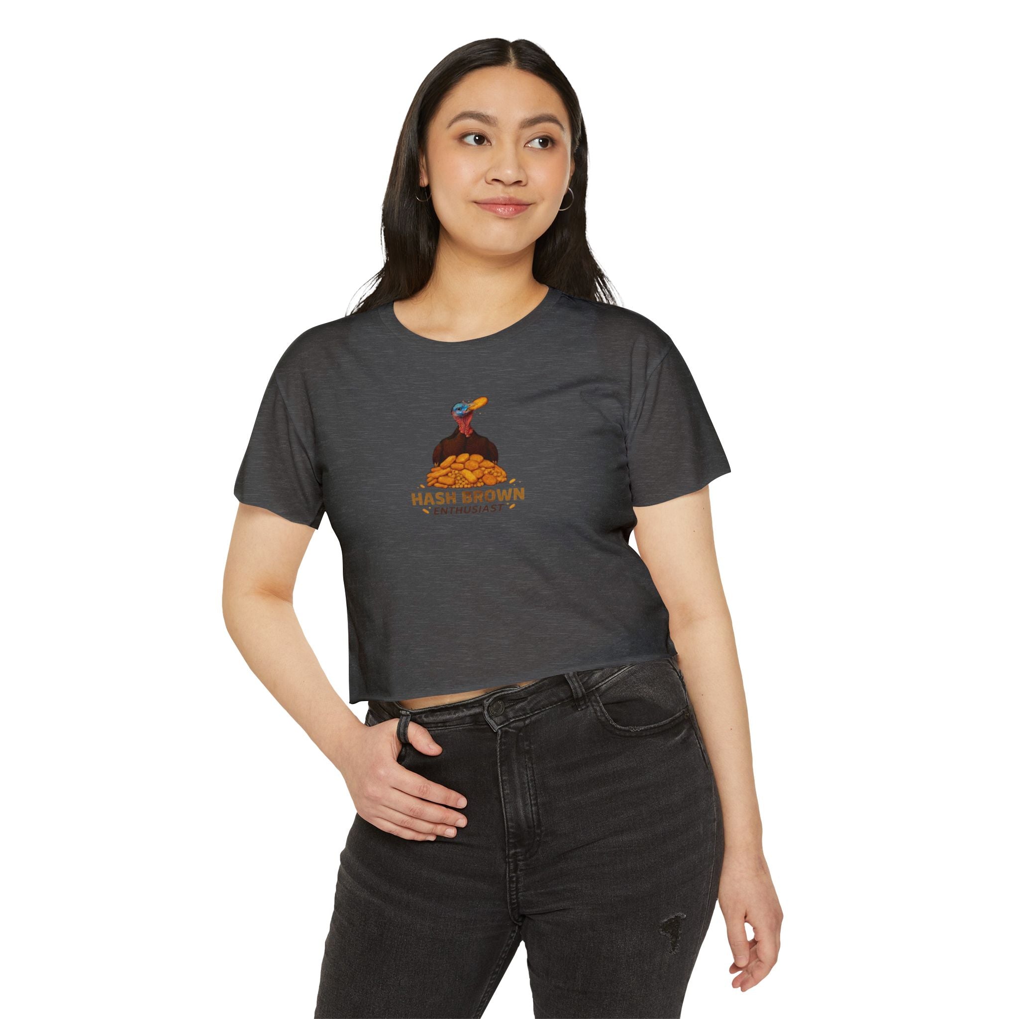 Hash Brown Enthusiast Crop Top