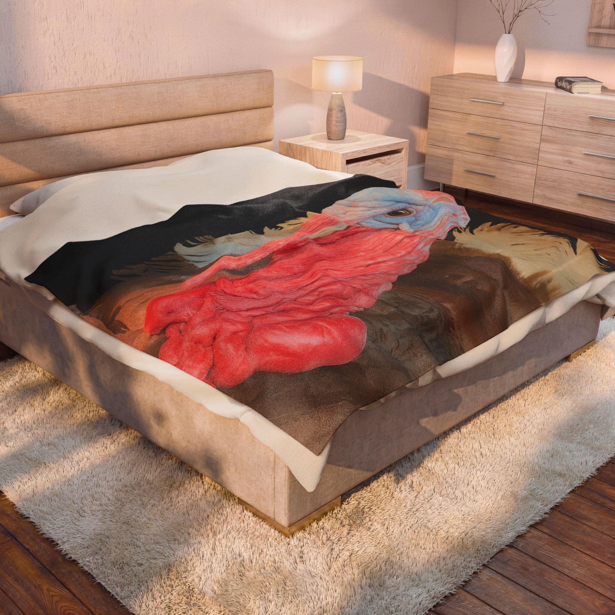 Goosington Black Plush Blanket