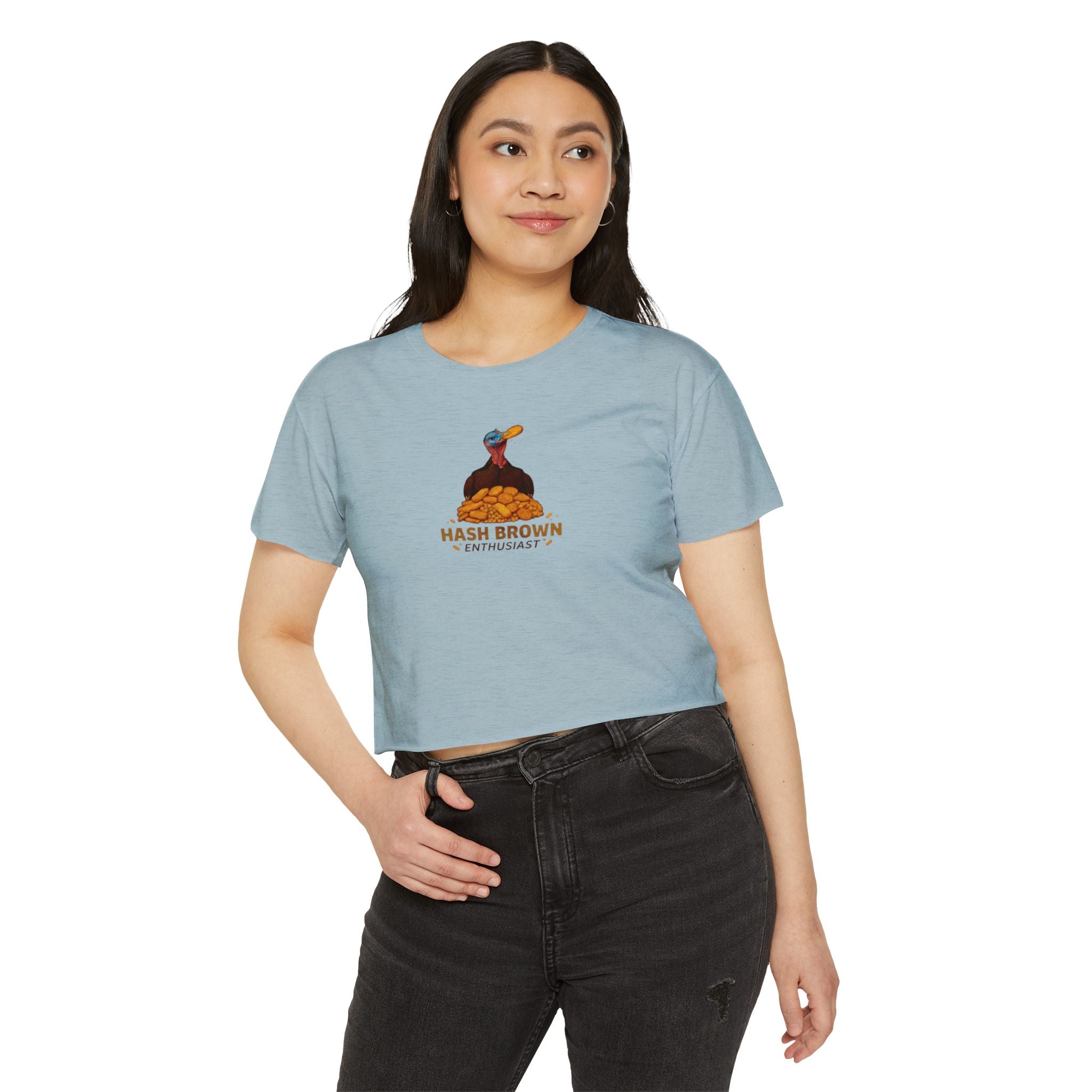 Hash Brown Enthusiast Crop Top