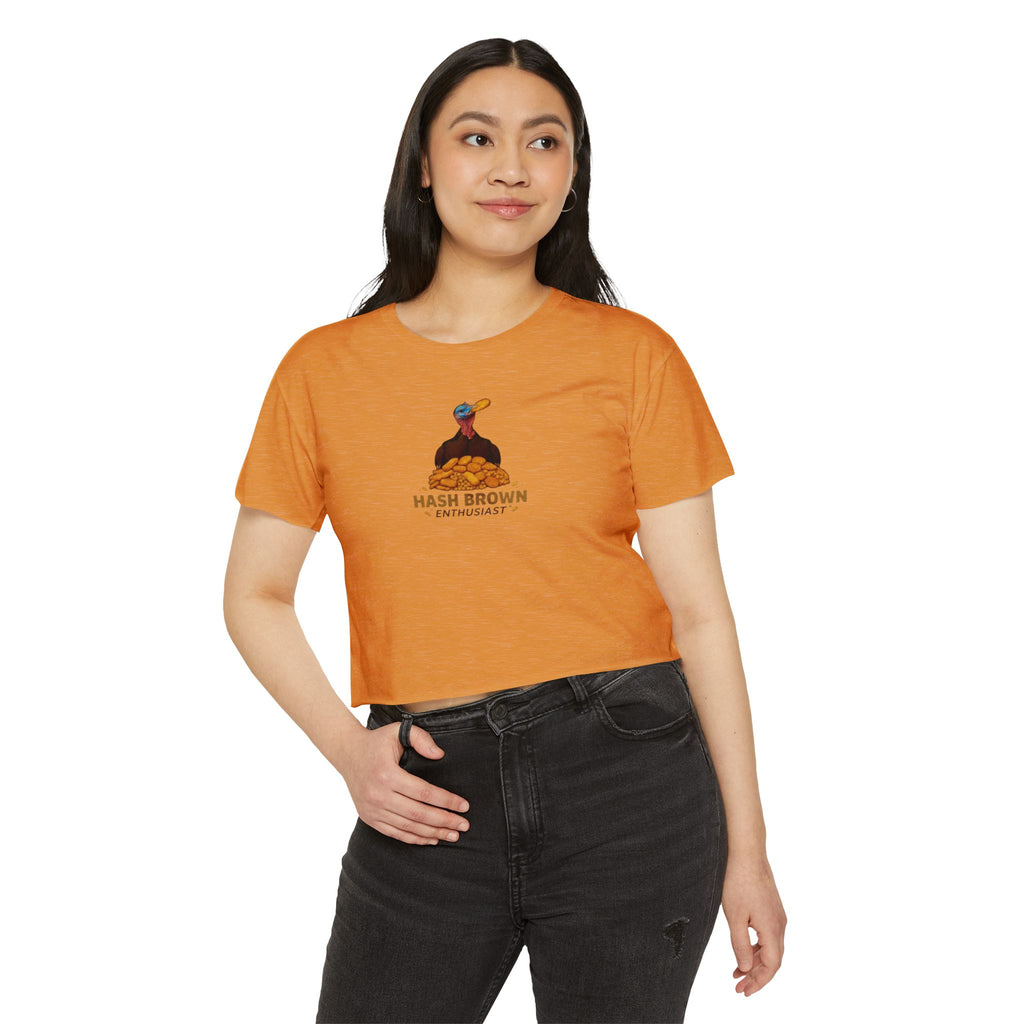 Hash Brown Enthusiast Crop Top