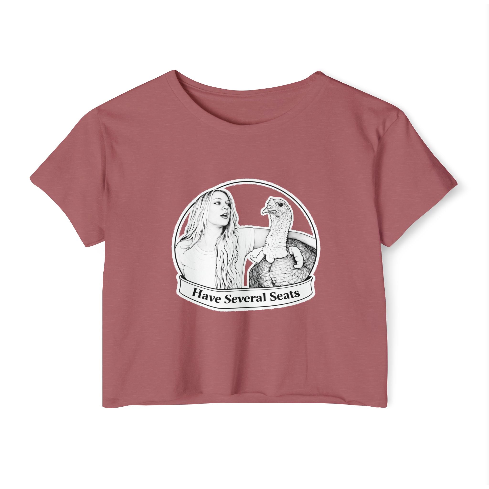 Have Several Seats Crop Top